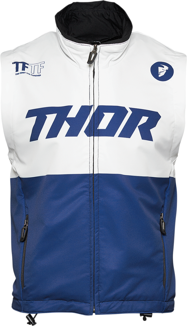 Thor Vest S21 MX Warmup L Navy White Large