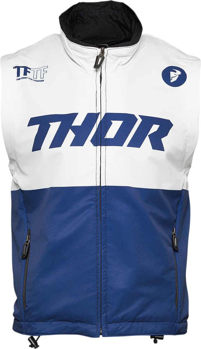 Thor Vest S21 MX Warmup L Navy White Large