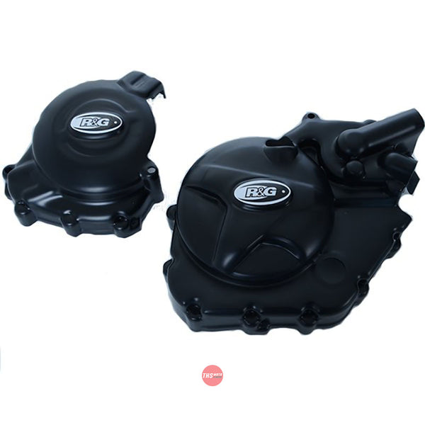 R&G Racing Engine Case Cover Kit 2pc Suzuki SV650X 18- Black