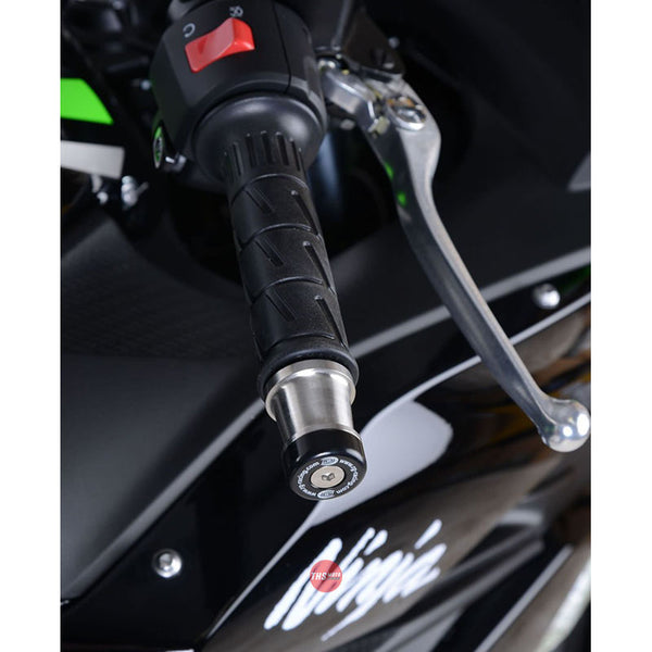 R&G Racing Bar End Sliders Kawasaki Ninja 250SL/Z250SL Black