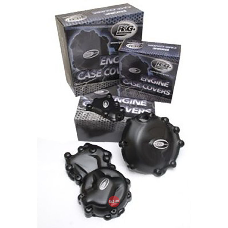 R&G Engine Case Cover Kit Kawasaki ZX10-R Black KEC0021BK