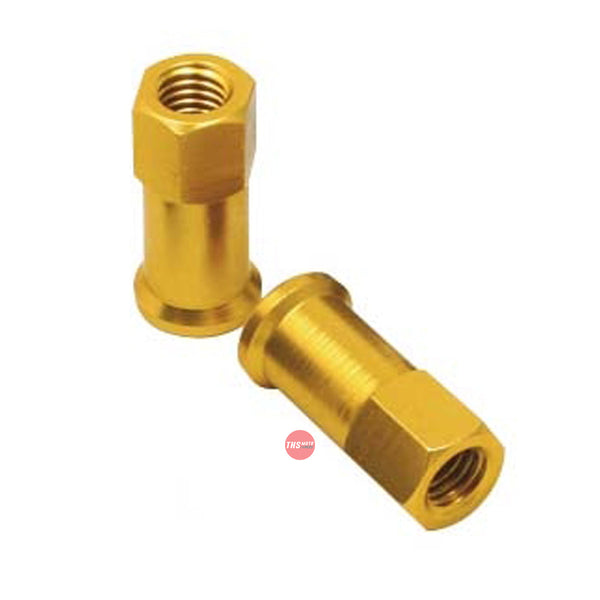 DRC Rim Lock Nuts 2Pk Gold D58-02-103