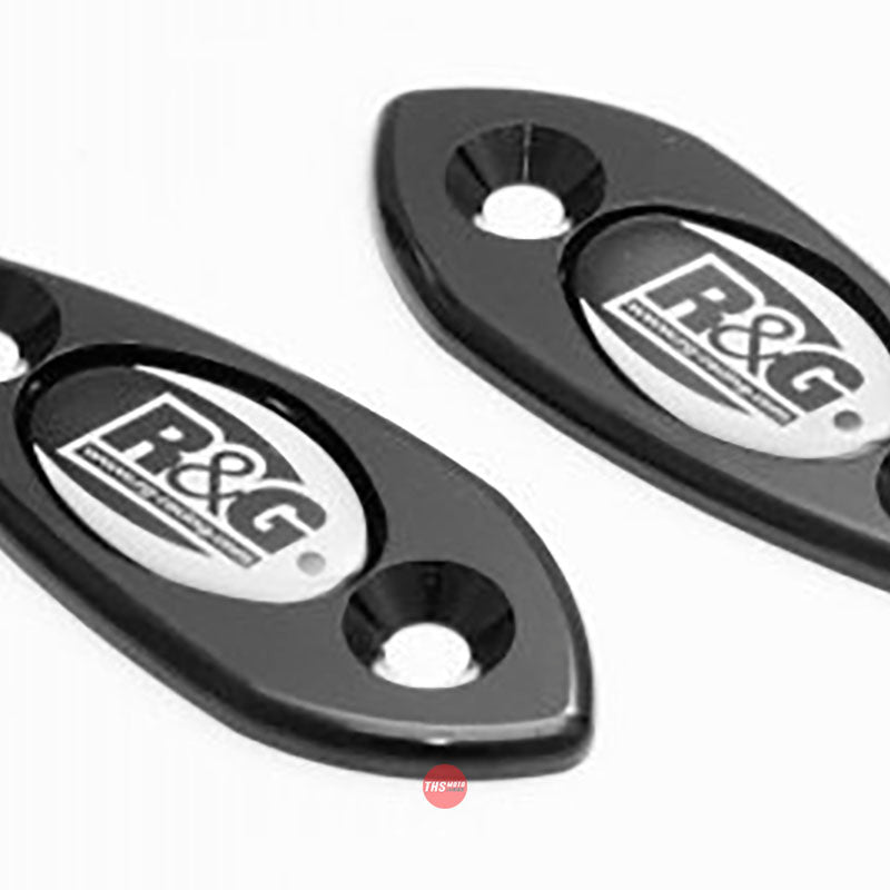 R&G Mirror Blanking Plates the Kawasaki 2009/2010 ZX6R 09-12 Black