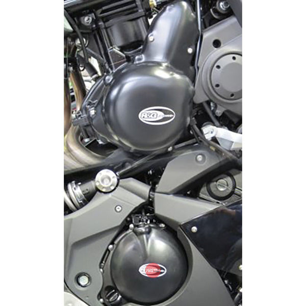 R&G Engine Case Cover Kit Kawasaki Versys 10- and ER-6 06- Black