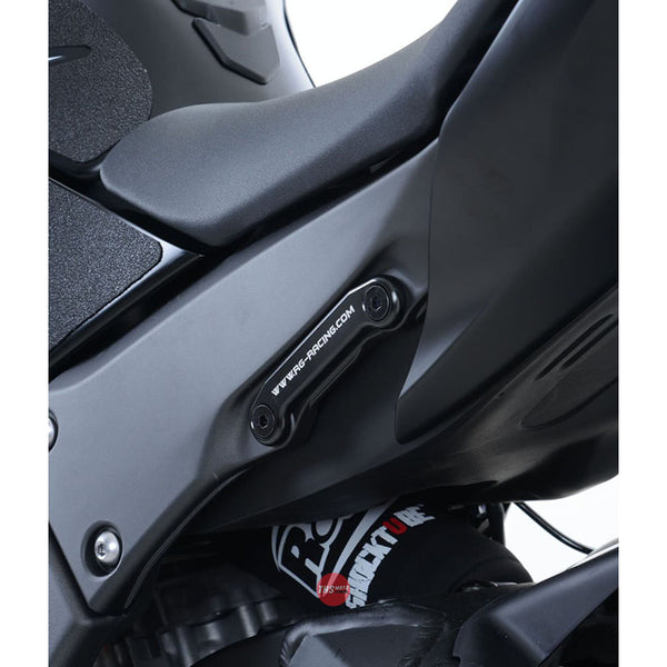 R&G Racing Rear Footrest Plate Single Kawasaki ZX10R 11-18 Black