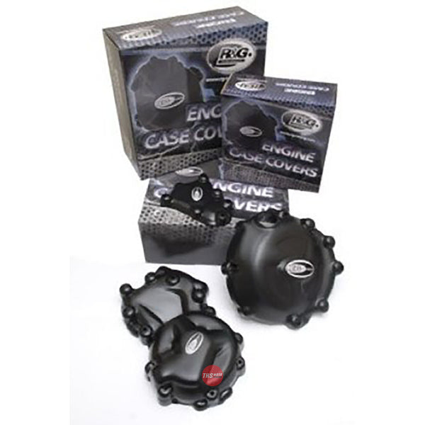 R&G Engine Case Cover Kit Triumph Daytona 675 13- Black