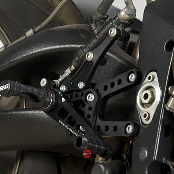 R&G Racing Rearsets Triumph 675 Daytona Black