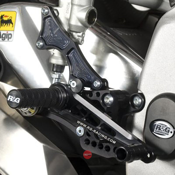 R&G Racing Rearsets Aprilia RSV-4 2009- Black