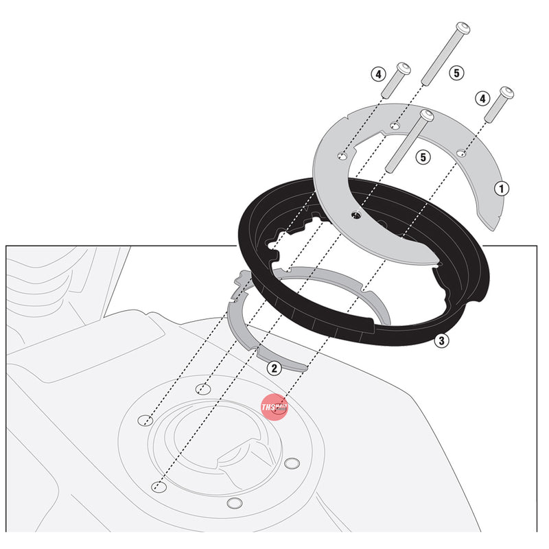 Givi Tanklock Flange Husqvarna Svartpilen 701 '20->