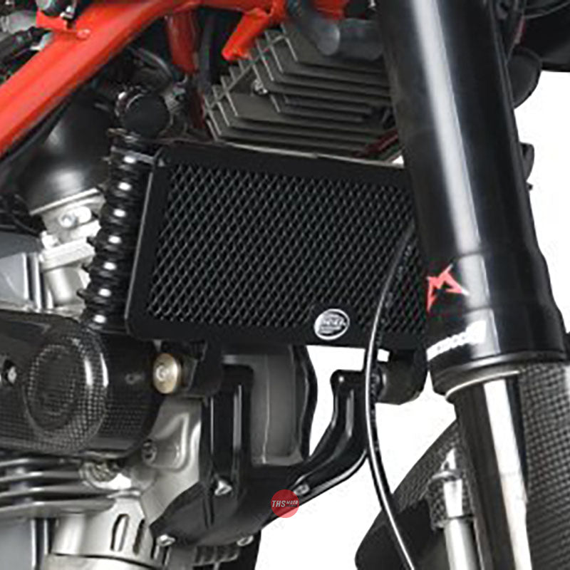 R&G Oil Cooler Guard Ducati Hypermotard 1100 EVO Red