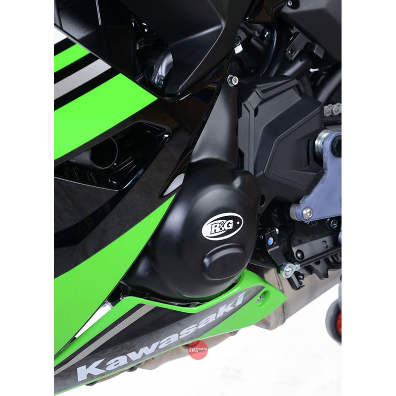 R&G Racing Kawasaki Z 650 LHS engine ca Black