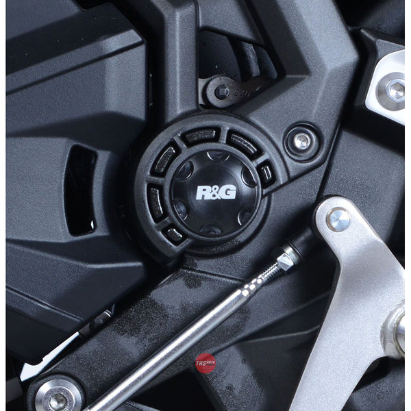 R&G Racing Frame Plug single LHS upper mid frame boss Ninja 650 17 R Black