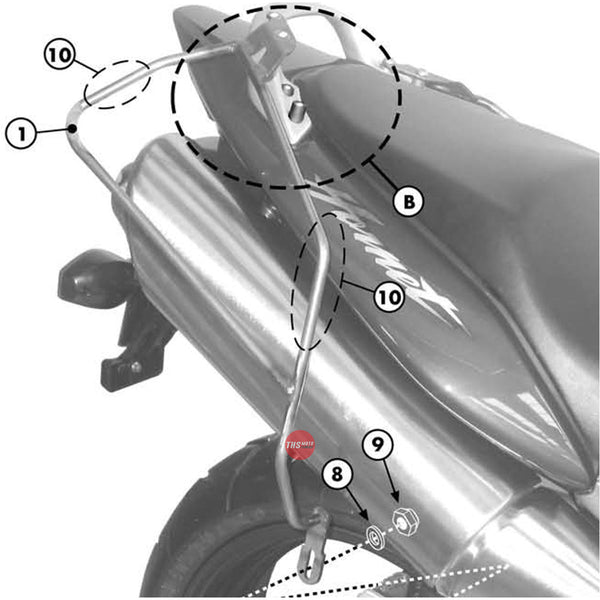 Givi Support Frame For Soft Bags Honda Hornet '03-'06