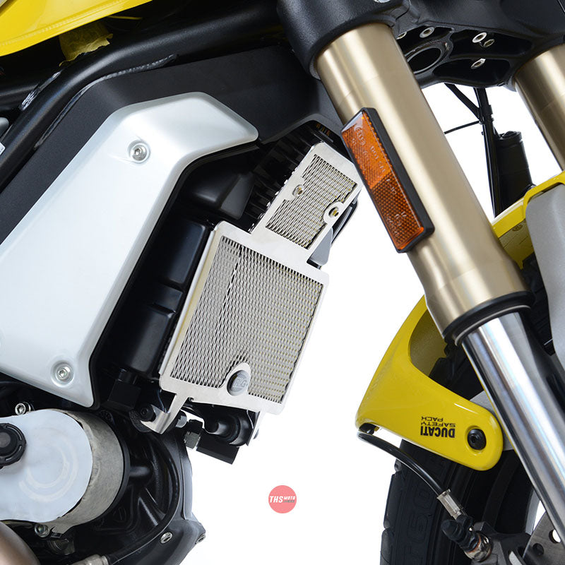 R&G Racing Radiator Guard Ducati Scrambler 1100 18- Titanium