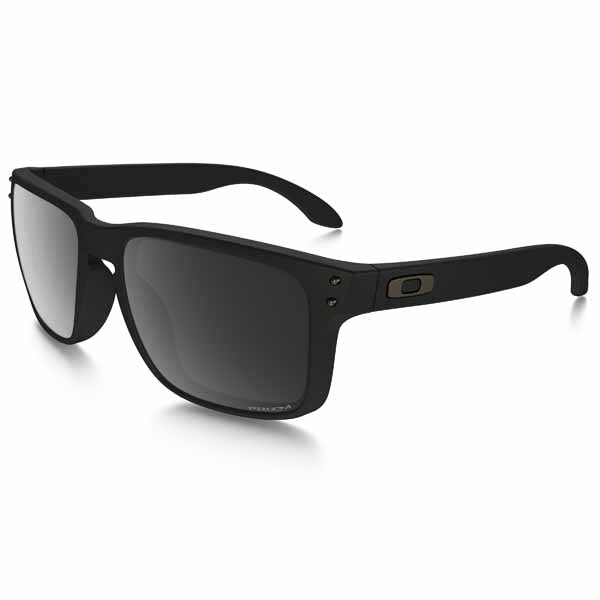 OA-OO9102-D655 - Oakley Holbrook polarised sunglasses in Matte Black frame with Prizm Black Polarised lens