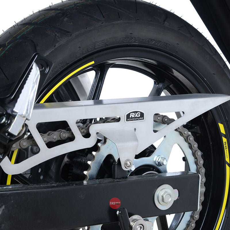 R&G Racing Brushed Chain Guard Suzuki V-Strom 250 Silver