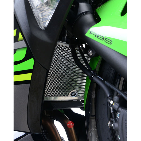 R&G Racing Radiator Guard Kawasaki Ninja 250/400 18- Titanium