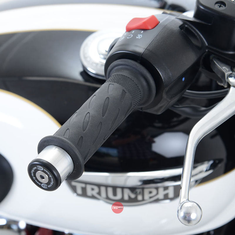 R&G Racing Bar End Sliders Triumph T120 Bonneville Black