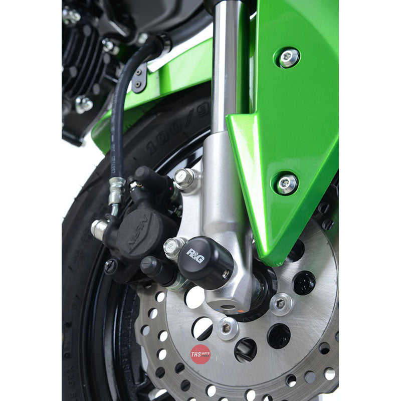 R&G Fork Protectors the Kawasaki Z125 / 125 Pro Black