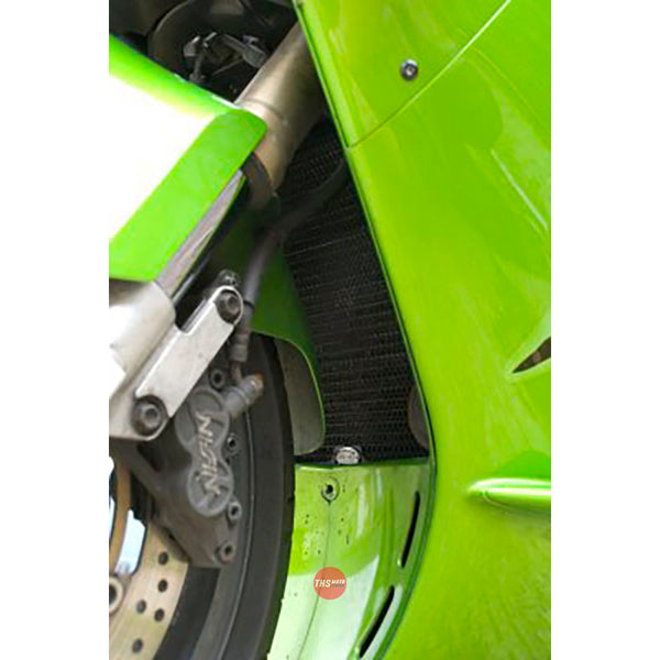 R&G Racing Radiator Guard Kawasaki ZX12R 02-06 Black