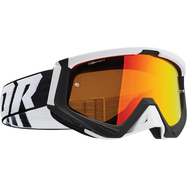 Thor Mx Goggles S22 Sniper Black White Inc Spare Clear Lens