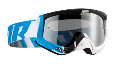 Thor Goggle Sniper Barred Blue White { includes spare clear lens }