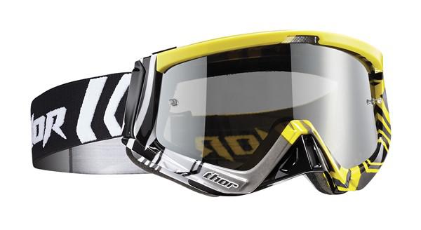 Thor Goggle Sniper Geo Yellow Black { includes spare clear lens }