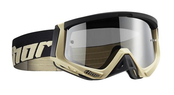 Thor Goggle Sniper Warship Sand Black { includes spare clear lens }