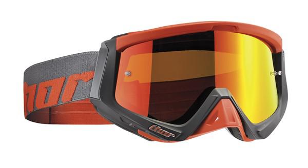 Thor Goggle Sniper Warship Charcoal Orange { includes spare clear lens }