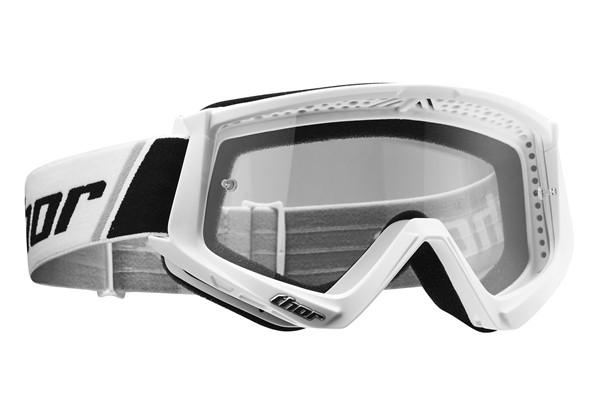 Thor Goggle Combat White Black