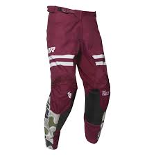 Thor Pants Pulse Fire S20 Black Maroon 32 inch   32" Waist