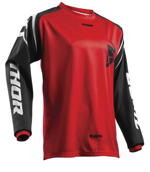 Thor Jersey S18 Sector Zone M Red Medium