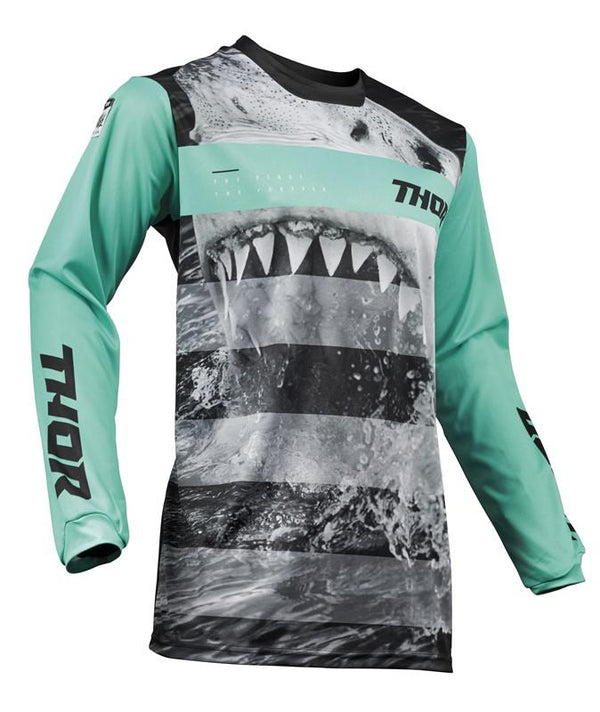 Thor Jersey S19 Pulse Jaws Mint Black XLarge XL