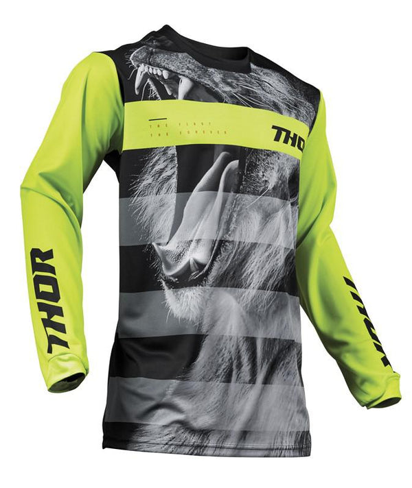 Thor Jersey S19 Pulse Big Cat Black Lime 2XL