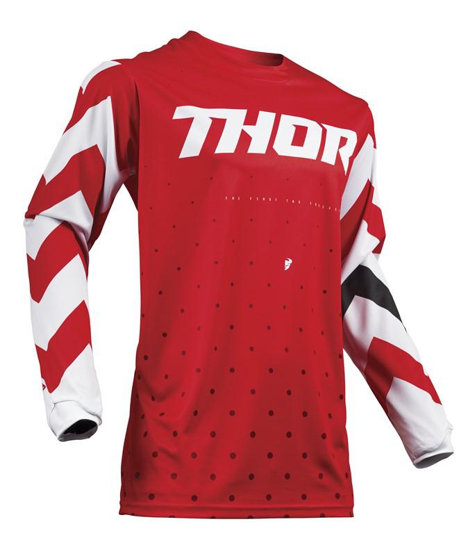 Thor Jersey S19 Pulse Stunner Red White Large