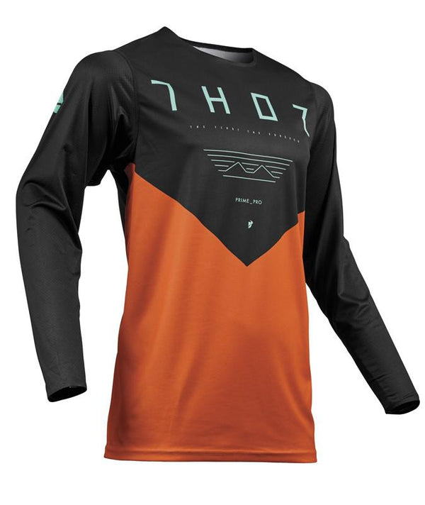 Thor Jersey S19 Prime Pro Jet Black Red Orange 2XL