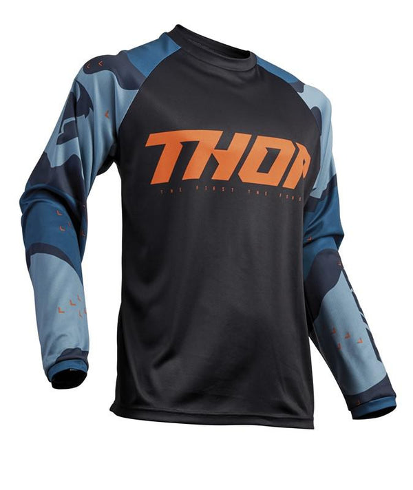 Thor Jersey S19 Camo Blue Mx Sector 2XLarge 2XL