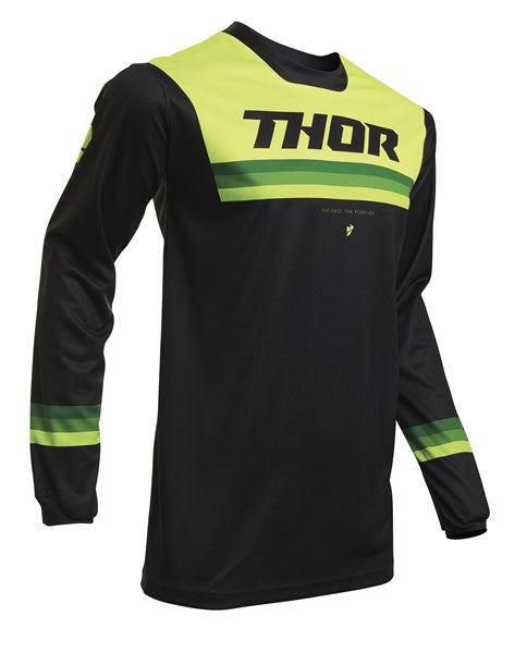 Thor Jersey Pulse Pinner S S20 Black Acid Small