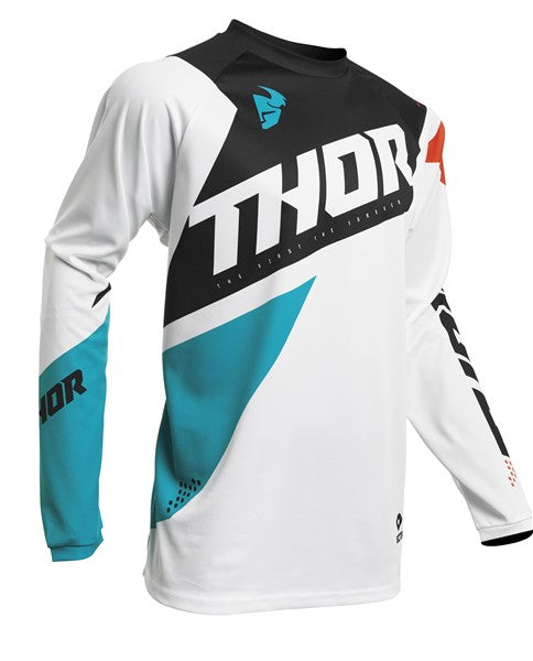 Thor Jersey Sector Blade S20 Mx White Aqua 2XLarge 2XL