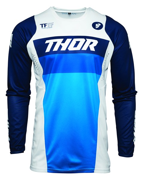 Thor Jersey Mx Pulse Racer S21 White Navy 3XL