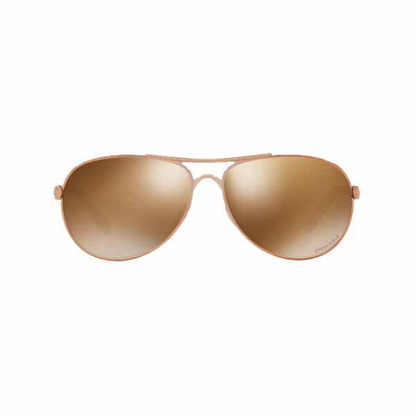 Oakley Feedback sunglasses in Rose Gold frame with Prizm Tungsten Polarised lens - OA-OO4079-3159