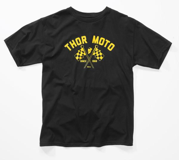 Thor Tee T Shirt Fin Line Premium Finish Black Large