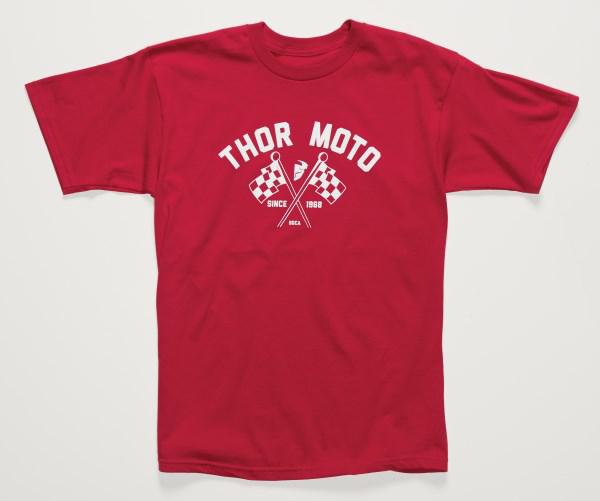 Thor Tee T Shirt Fin Line Premium Finish Scarlet Medium