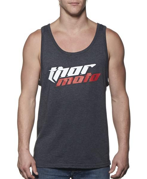 Thor Tank Top MX Moto Charcoal Medium TANK Total Charcoal Heather MEDIUM