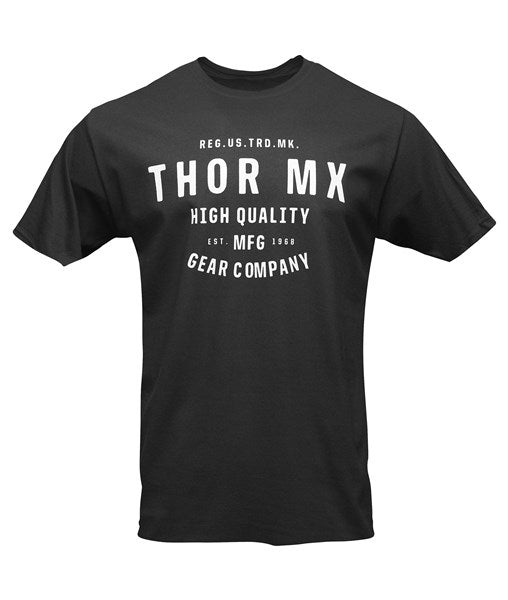 Thor Tee T Shirt MX Crafted S Black Small