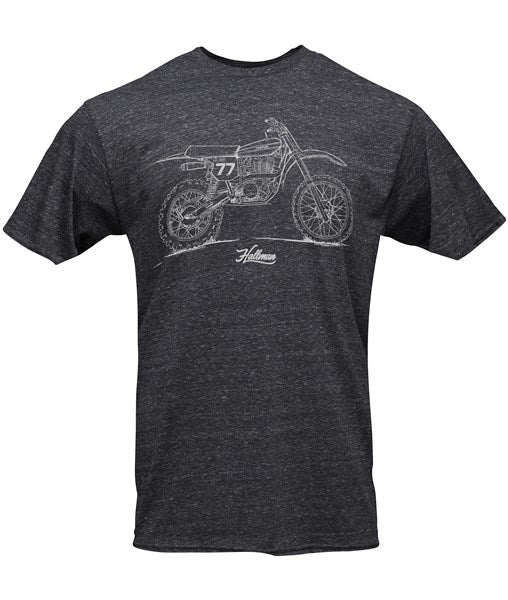 Thor T Shirt Hallman HL500 Small MX Yamaha Black Heather