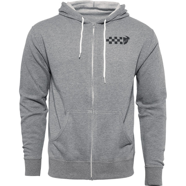 Thor Mx Hoody Checkers Zip Grey Large