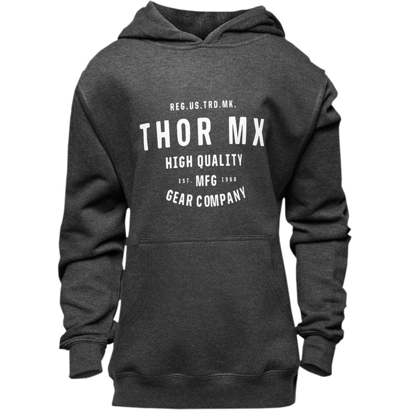 Thor Mx Hoody Crafted Charcoal Youth Girls Small