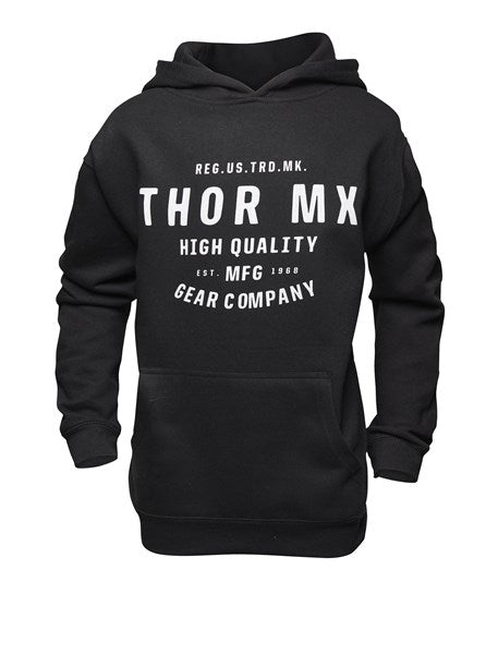 Thor Hoody MX Crafted Youth S Black Small