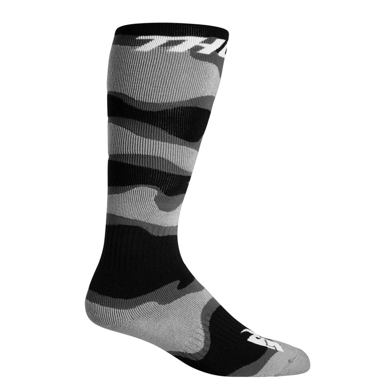 Thor Mx Socks S24 Camo Grey/White Size 10-13